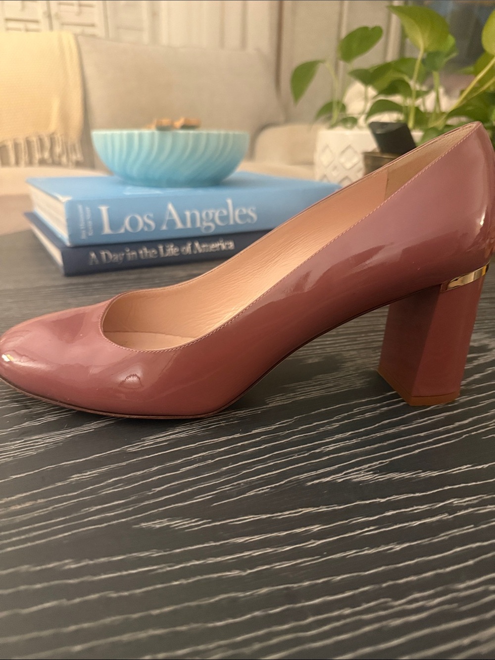 Kate Spade New York Vero Cucio Dusty Pink Rounded Toe 3” Block Heels Pumps Sz 11 - Picture 5 of 13